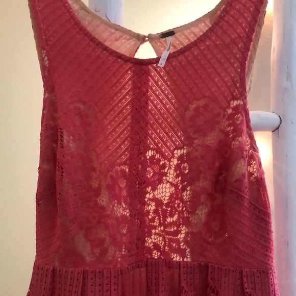 Free People Pink Lace Dress - Picture 3 of 6